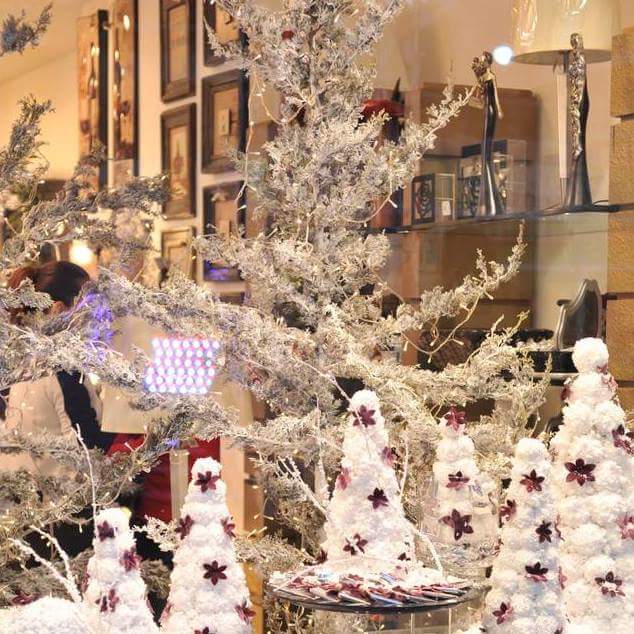 Stormy Christmas Wonderland: A Snowy Enchantment Display