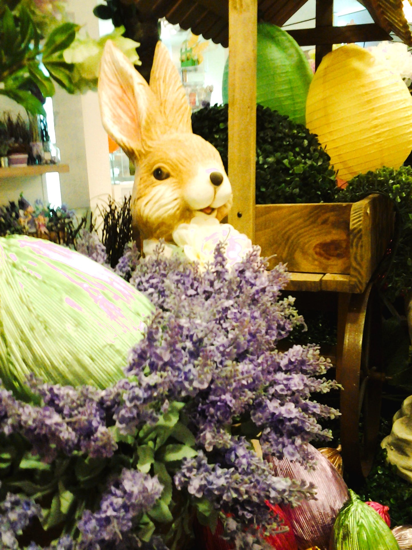 Easter Bunny Lavender: A Whimsical Shop Front Display