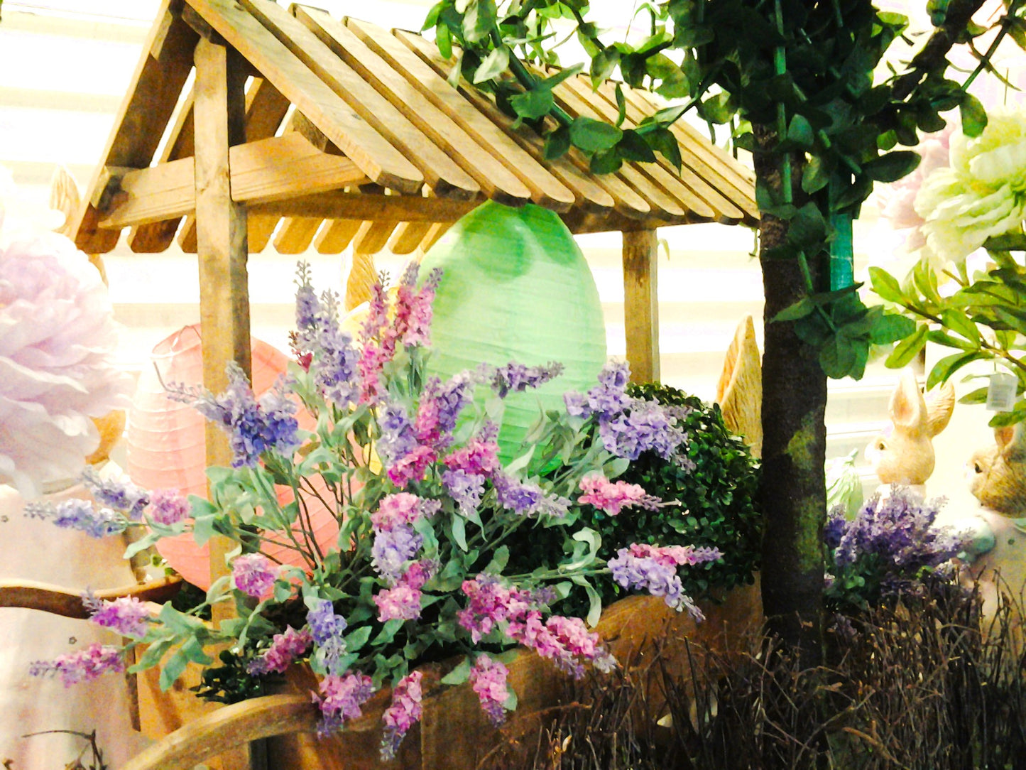 Easter Bunny Lavender: A Whimsical Shop Front Display