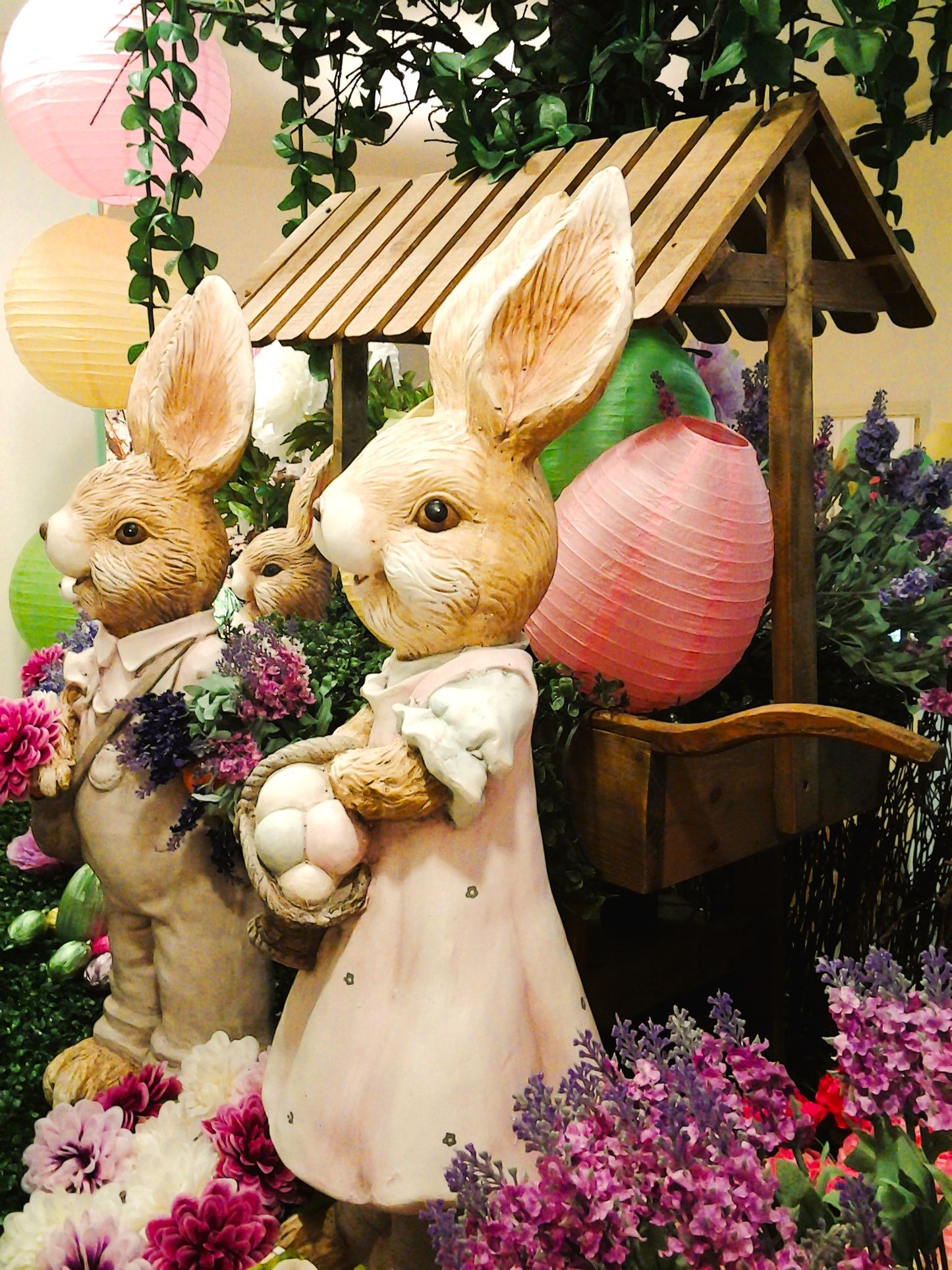 Easter Bunny Lavender: A Whimsical Shop Front Display