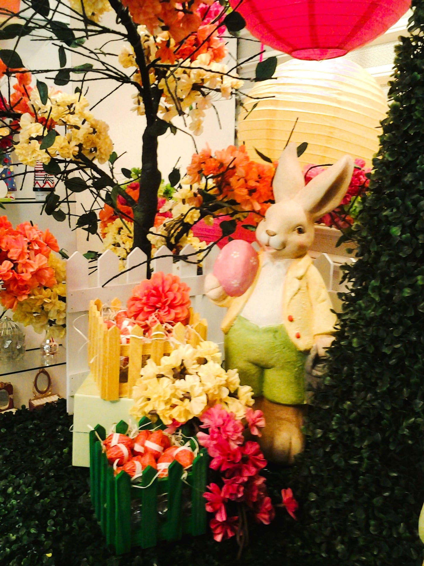 Easter Bunny Lavender: A Whimsical Shop Front Display