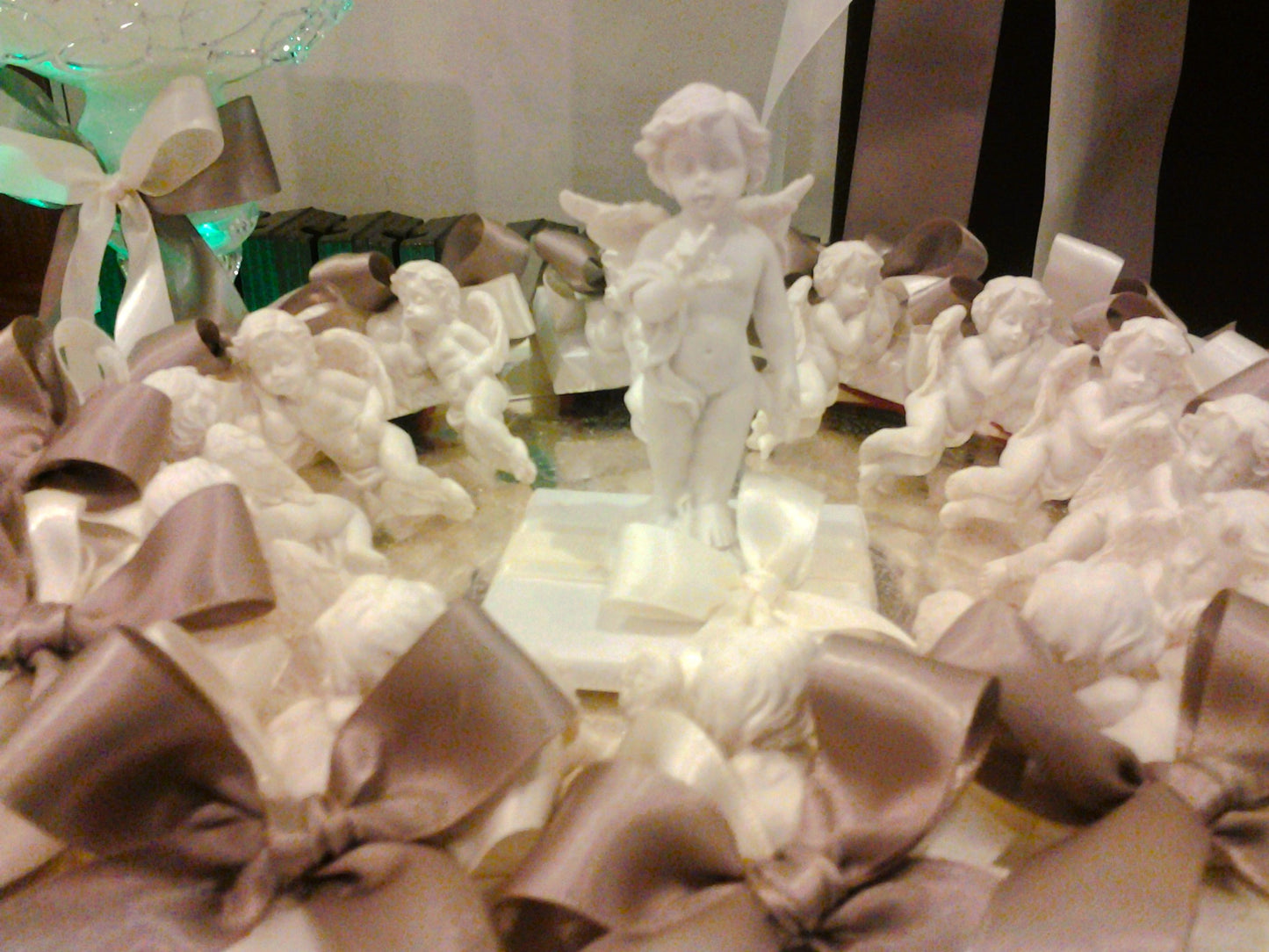 Twin Seraphs: Double Angels First Communion Display