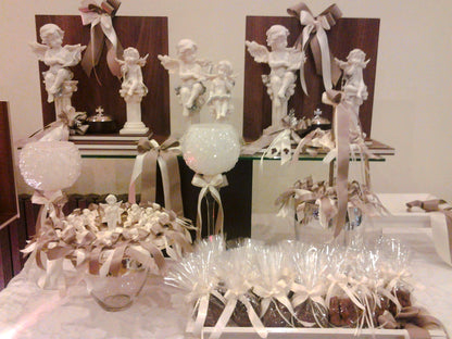 Twin Seraphs: Double Angels First Communion Display