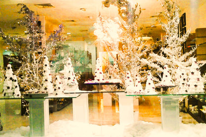 Stormy Christmas Wonderland: A Snowy Enchantment Display