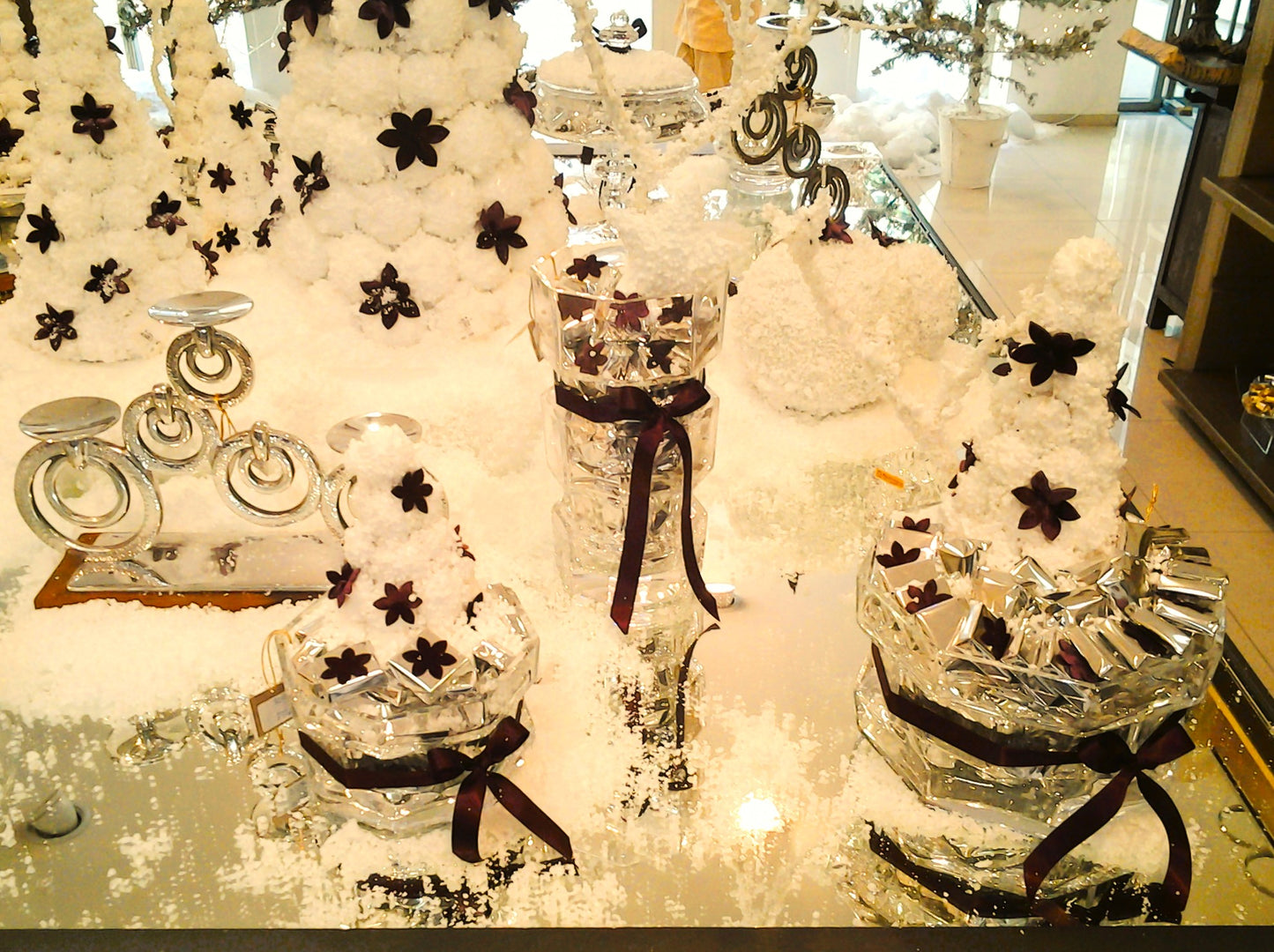 Stormy Christmas Wonderland: A Snowy Enchantment Display