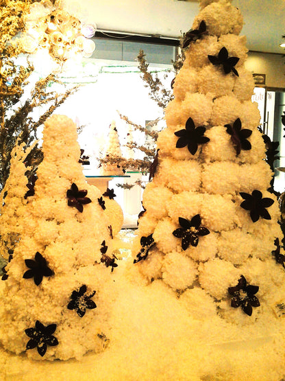 Stormy Christmas Wonderland: A Snowy Enchantment Display