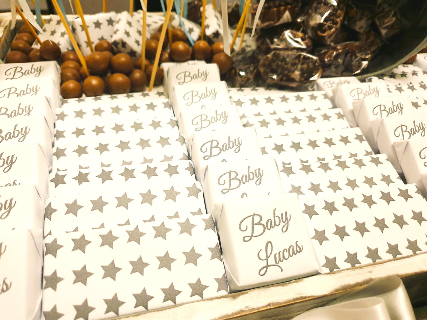 Silver Serenity: A Baby Boy Celebration