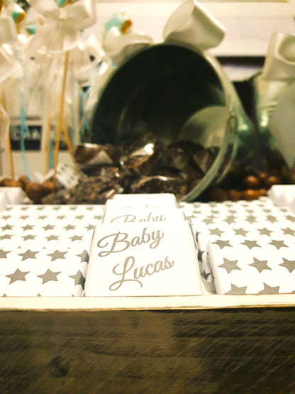 Silver Serenity: A Baby Boy Celebration