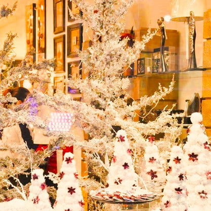 Stormy Christmas Wonderland: A Snowy Enchantment Display