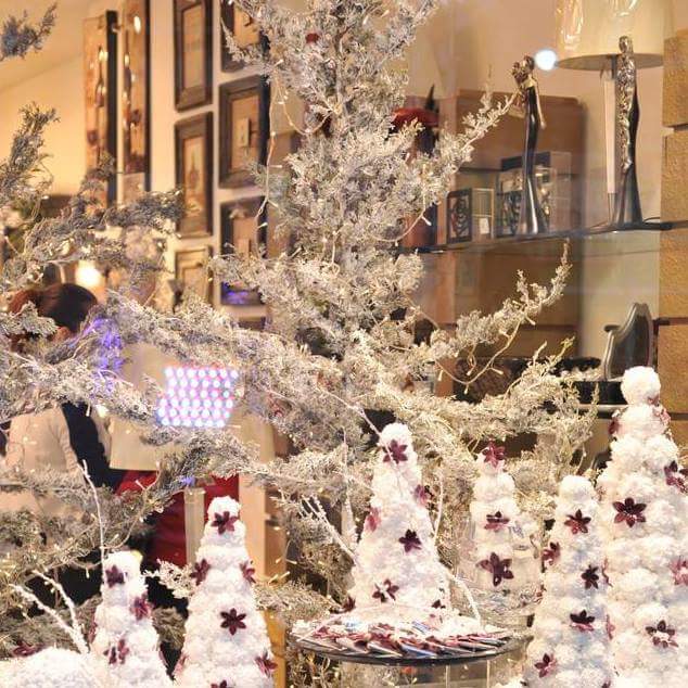 Stormy Christmas Wonderland: A Snowy Enchantment Display