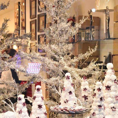 Stormy Christmas Wonderland: A Snowy Enchantment Display