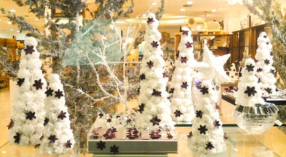 Stormy Christmas Wonderland: A Snowy Enchantment Display