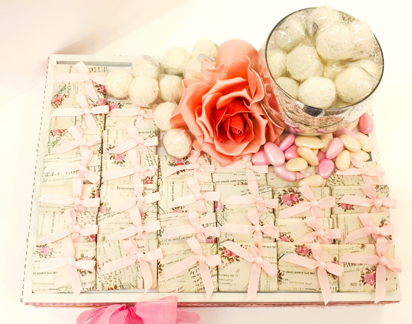 Enchanting Newborn Baby Girl Chocolate Tray