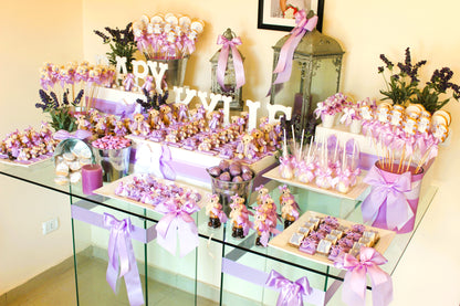 Lavender Lullaby: A Luxurious Chocolate Display for Newborn Celebrations