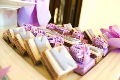 Lavender Lullaby: A Luxurious Chocolate Display for Newborn Celebrations