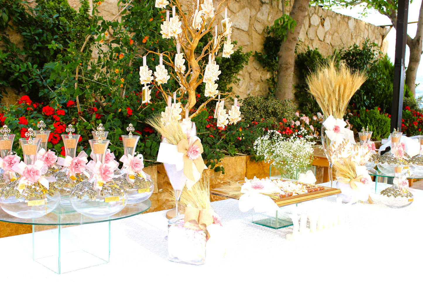 Golden Tranquility: Lynn's Tree of Life First Communion Display