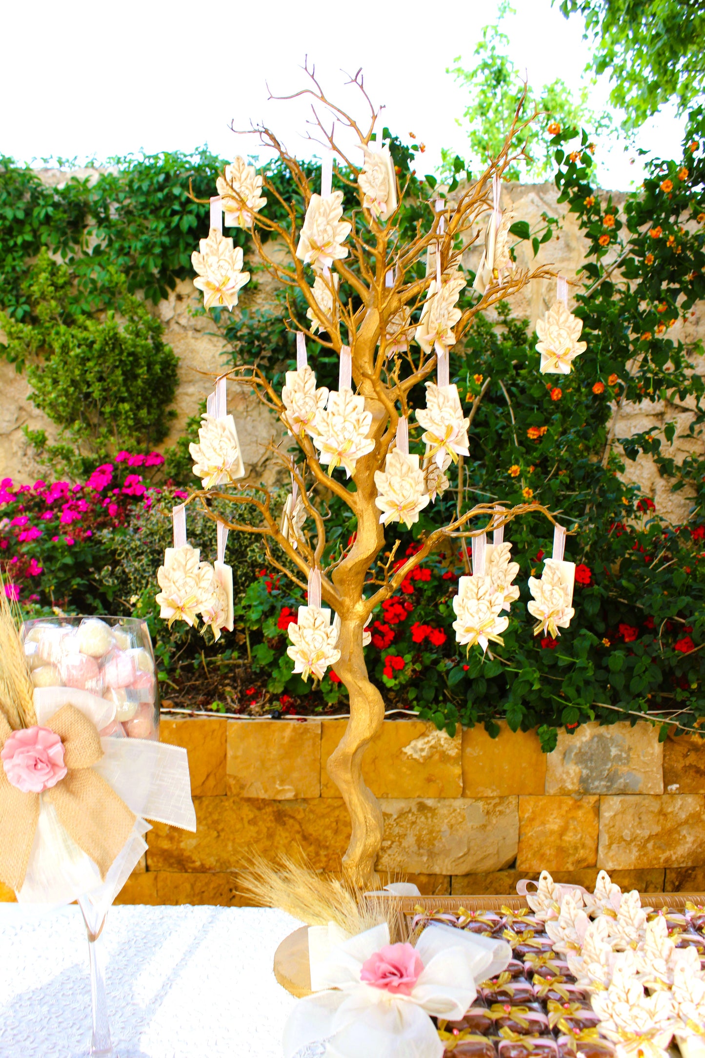 Golden Tranquility: Lynn's Tree of Life First Communion Display