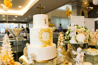 Golden Blessings: John's Divine Baptismal Display