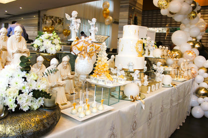 Golden Blessings: John's Divine Baptismal Display