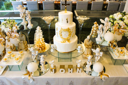 Golden Blessings: John's Divine Baptismal Display