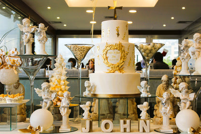 Golden Blessings: John's Divine Baptismal Display