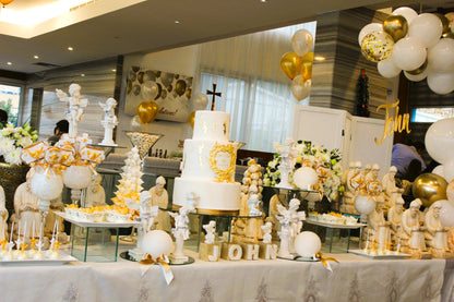 Golden Blessings: John's Divine Baptismal Display