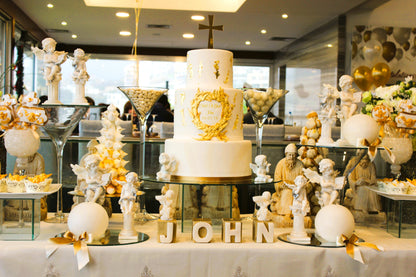 Golden Blessings: John's Divine Baptismal Display