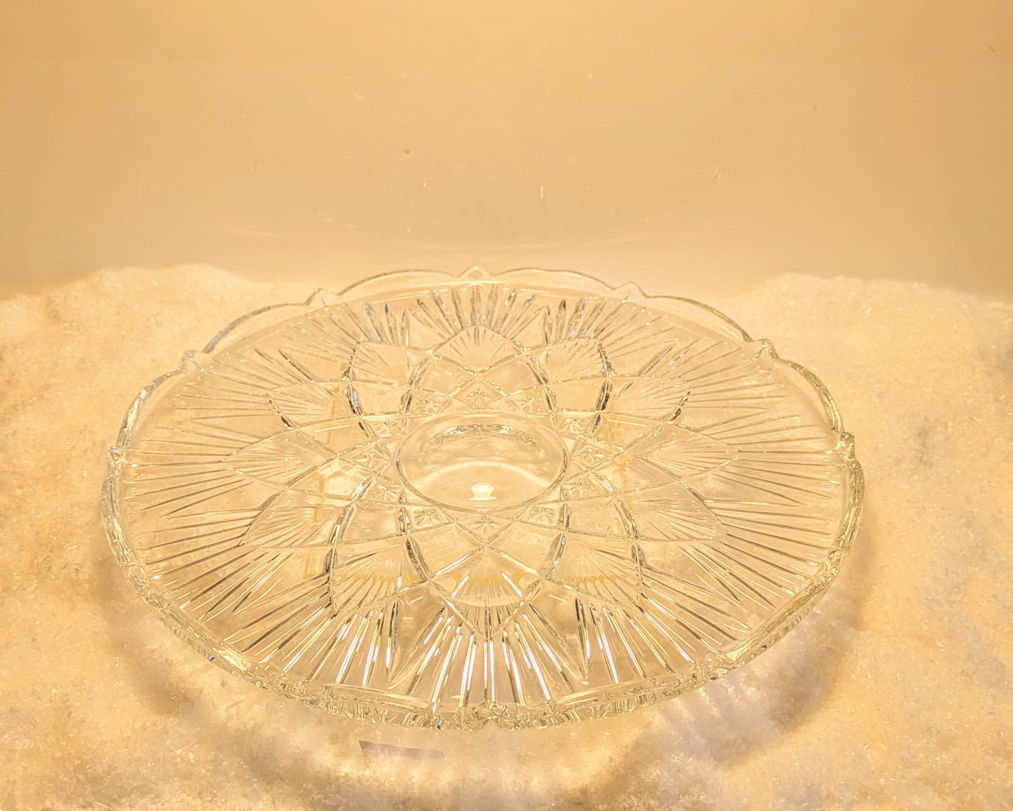 Lotus Elegance Crystal Tray - 1 Kg